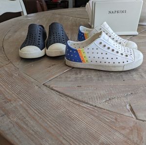 Native shoes kids C11 TWO PAIRS!